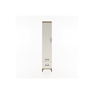 Hyperion Dolap 3 Raflı 2 Çekmeceli Tek Askılı 44x44x221 Çam-aytaşı