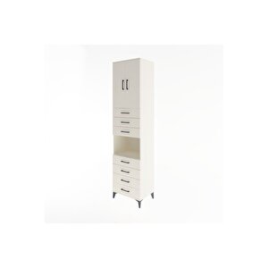 Hyperion Dolap 3 Raflı 7 Çekmeceli 2 Kapaklı 60x44x243 Aytaşı-aytaşı