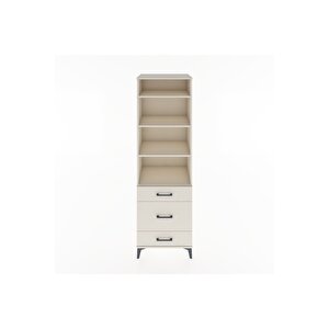 Hyperion Dolap 4 Raflı 3 Çekmeceli 60x44x195 Aytaşı-aytaşı