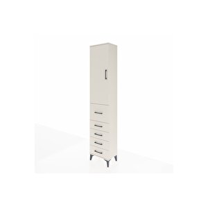 Arges Dolap 3 Raflı 5 Çekmeceli Tek Kapaklı 44x30x221 Aytaşı-aytaşı