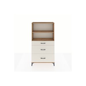 Arges Dolap 2 Raflı 3 Çekmeceli 88x30x163 Çam-aytaşı