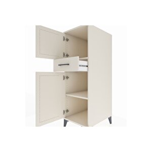 Kronos Dolap 2 Raflı Tek Çekmeceli 2 Kapaklı 44x59x134 Aytaşı-aytaşı