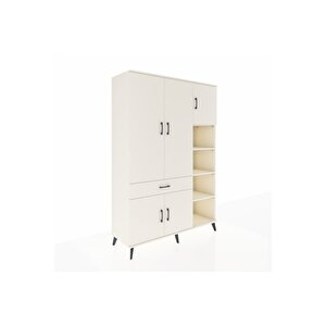 Hyperion Gardrop 10 Raflı Tek Çekmeceli 5 Kapaklı 132x44x195 Aytaşı-aytaşı