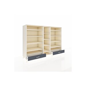 Kronos Dolap 14 Raflı 2 Çekmeceli  220x59x163 Aytaşı-aytaşı/antrasit