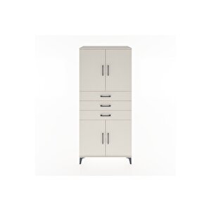 Hyperion Dolap 3 Raflı 3 Çekmeceli 4 Kapaklı 88x44x195 Aytaşı-aytaşı