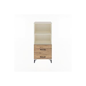 Arges Dolap 2 Raflı 2 Çekmeceli 60x30x134 Aytaşı-çam