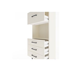 Arges Dolap Tek Raflı 4 Çekmeceli 60x30x134 Aytaşı-aytaşı