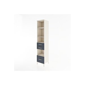 Hyperion Dolap 4 Raflı 3 Çekmeceli 44x44x221 Aytaşı-antrasit