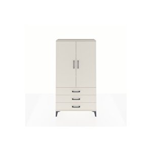 Arges Dolap 3 Raflı 3 Çekmeceli 2 Kapaklı 88x30x163 Aytaşı-aytaşı