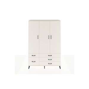 Hyperion Gardrop 5 Raflı 5 Çekmeceli Tek Askılı 132x44x195 Aytaşı-aytaşı