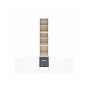 Hyperion Dolap 5 Raflı 2 Çekmeceli 44x44x243 Aytaşı-antrasit