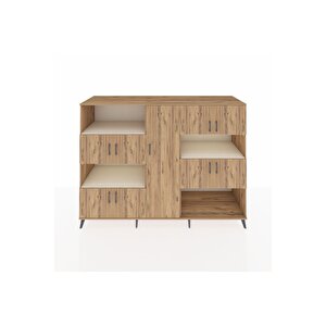 Kronos Dolap 10 Raflı 9 Kapaklı 220x59x163 Çam-çam/aytaşı