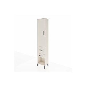 Arges Dolap 2 Raflı 2 Çekmeceli Tek Askılı 44x30x221 Aytaşı-aytaşı