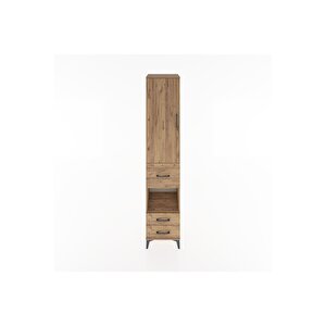 Hyperion Dolap 3 Raflı 3 Çekmeceli Tek Askılı 44x44x221 Çam-çam