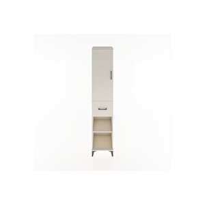 Hyperion Dolap 4 Raflı Tek Çekmeceli Tek Kapaklı 44x44x221 Aytaşı-aytaşı