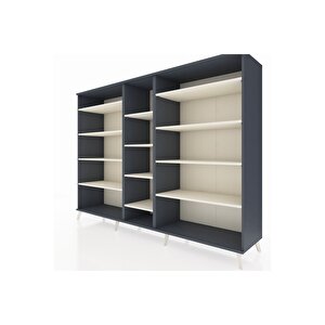 Hyperion Dolap 11 Raflı  220x44x163 Antrasit-antrasit/aytaşı