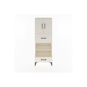 Arges Dolap 4 Raflı 2 Çekmeceli 2 Kapaklı 60x30x163 Aytaşı-aytaşı