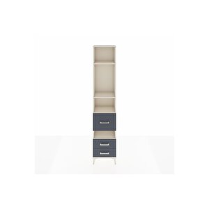 Arges Dolap 4 Raflı 3 Çekmeceli 44x30x221 Aytaşı-antrasit