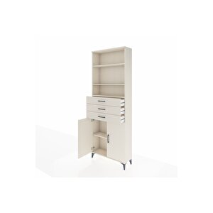 Arges Dolap 4 Raflı 3 Çekmeceli 2 Kapaklı 88x30x243 Aytaşı-aytaşı
