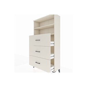 Arges Dolap 2 Raflı 3 Çekmeceli 88x30x163 Aytaşı-aytaşı