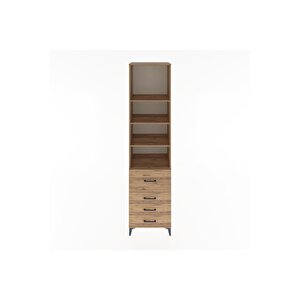 Hyperion Dolap 4 Raflı 4 Çekmeceli 60x44x243 Çam-çam
