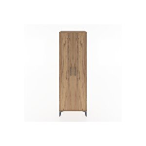 Hyperion Dolap 2 Raflı 2 Kapaklı Tek Askılı 60x44x182 Çam-çam