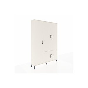 Arges Dolap 7 Raflı 5 Kapaklı Tek Askılı 132x30x195 Aytaşı-aytaşı/antrasit