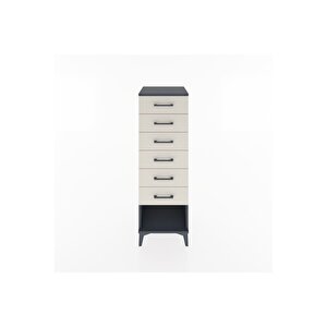 Hyperion Dolap 6 Çekmeceli 44x44x134 Antrasit-aytaşı