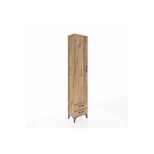 Arges Dolap 5 Raflı 2 Çekmeceli Tek Kapaklı 44x30x221 Çam-çam