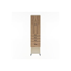 Hyperion Dolap 3 Raflı 4 Çekmeceli 2 Kapaklı 60x44x243 Aytaşı-çam