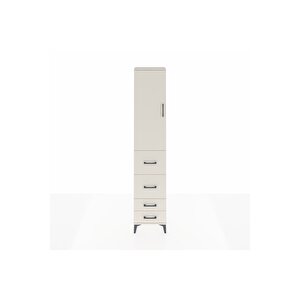 Arges Dolap 2 Raflı 4 Çekmeceli Tek Askılı 44x30x221 Aytaşı-aytaşı