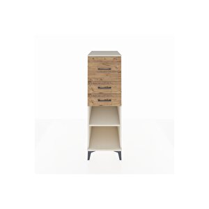 Kronos Dolap Tek Raflı 3 Çekmeceli 44x59x134 Aytaşı-çam