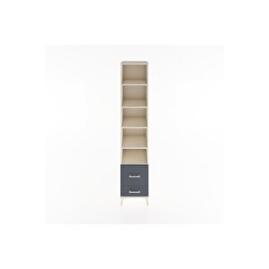 Hyperion Dolap 5 Raflı 2 Çekmeceli 44x44x221 Aytaşı-antrasit