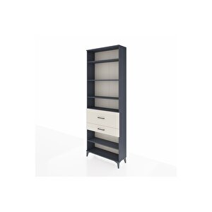 Arges Dolap 5 Raflı 2 Çekmeceli 88x30x243 Antrasit-aytaşı