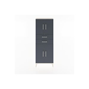 Arges Dolap 3 Raflı 2 Çekmeceli 4 Kapaklı 60x30x163 Aytaşı-antrasit