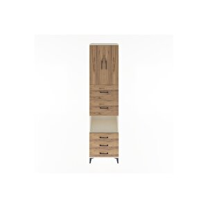 Hyperion Dolap 3 Raflı 5 Çekmeceli 2 Kapaklı 60x44x243 Aytaşı-çam