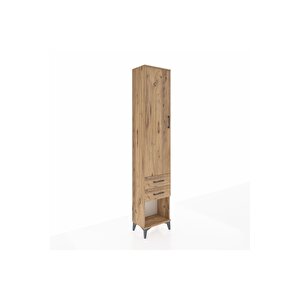 Arges Dolap 2 Raflı 2 Çekmeceli Tek Askılı 44x30x221 Çam-çam
