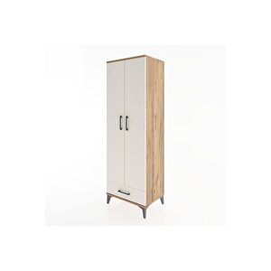 Hyperion Dolap 2 Raflı Tek Çekmeceli Tek Askılı 60x44x182 Çam-aytaşı