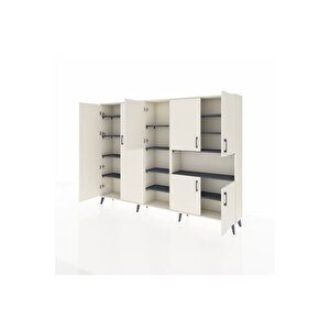 Arges Dolap 13 Raflı 7 Kapaklı 220x30x163 Aytaşı-aytaşı/antrasit