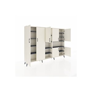 Arges Dolap 13 Raflı 7 Kapaklı 220x30x163 Aytaşı-aytaşı/antrasit