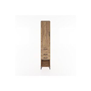 Hyperion Dolap 2 Raflı 3 Çekmeceli Tek Askılı 44x44x221 Çam-çam