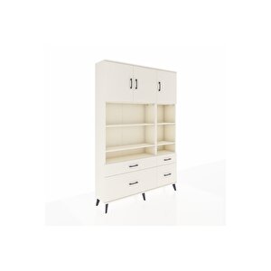 Arges Gardrop 10 Raflı 4 Çekmeceli 3 Kapaklı 132x30x195 Aytaşı-aytaşı