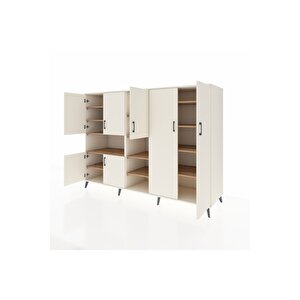 Kronos Dolap 13 Raflı 7 Kapaklı 220x59x163 Aytaşı-aytaşı/çam