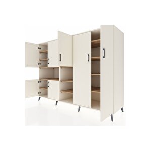 Kronos Dolap 13 Raflı 7 Kapaklı 220x59x163 Aytaşı-aytaşı/çam