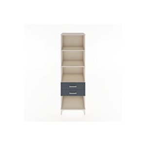 Hyperion Dolap 3 Raflı 2 Çekmeceli 60x44x195 Aytaşı-antrasit