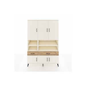 Hyperion Dolap 8 Raflı 2 Çekmeceli 6 Kapaklı 132x44x195 Aytaşı-aytaşı/çam