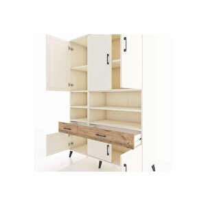 Hyperion Dolap 8 Raflı 2 Çekmeceli 6 Kapaklı 132x44x195 Aytaşı-aytaşı/çam