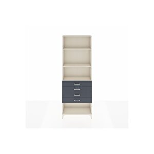 Arges Dolap 3 Raflı 4 Çekmeceli 88x30x243 Aytaşı-antrasit