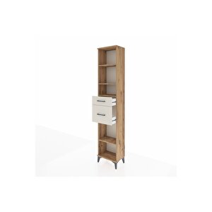 Arges Dolap 4 Raflı 2 Çekmeceli 44x30x221 Çam-aytaşı