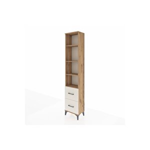 Arges Dolap 4 Raflı 2 Çekmeceli 44x30x221 Çam-aytaşı